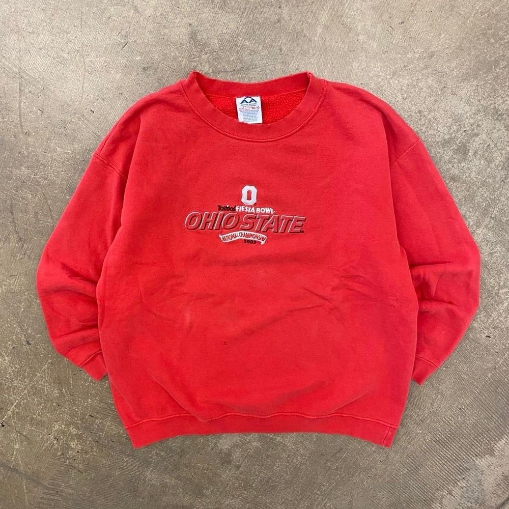 Vintage Ohio State Buckeyes College Football Sweatshirt 03 National Champions L